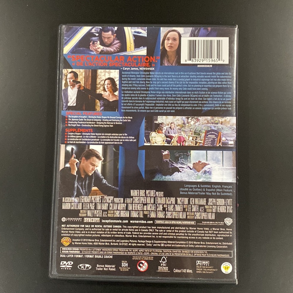 Inception - DVD - Picture 2 of 4